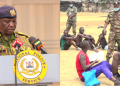 A Photo Collage Of Police Ig Douglas Kanja And A Past Recruitment Exercise. Photo/Nps/Kna.