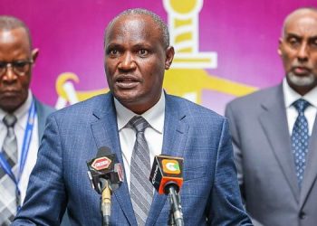 Treasury Cs John Mbadi At A Past Press Conference At The Eacc Headquarters.
