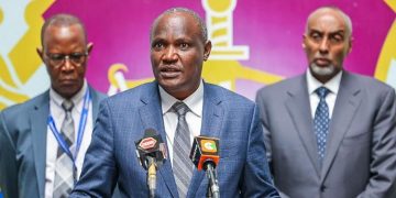 Treasury Cs John Mbadi At A Past Press Conference At The Eacc Headquarters.