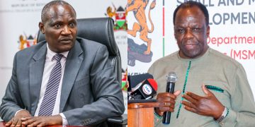 Treasury Cs John Mbadi And His Cooperative Counterpart, Wycliffe Oparanya. Photo/Mbadi X/Oparanya X.