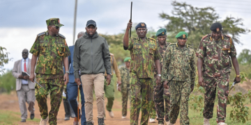Cs Kipchumba Murkomen Accompanied By Inspector General Of Police Douglas Kanja, Dig Eliud Lagat, Senior Commanders, Rift Valley Regional Commissioner And Top Security Officials From Samburu, Laikipia, Marsabit, Meru And Isiolo Counties In 2025 Photo/Ministry Of Interior