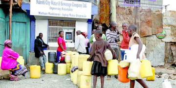 Mathare Residents In Nairobi Access Water At A Nairobi City Water And Sewerage Company Water Point. (Photo: Handout) Nairobi Water