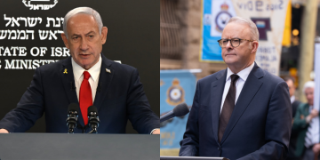 A Photo Collage Of Israel Prime Minister And The Prime Minister Of Australia, Anthony Albanese. Photo/Prime Minister Of Israel.