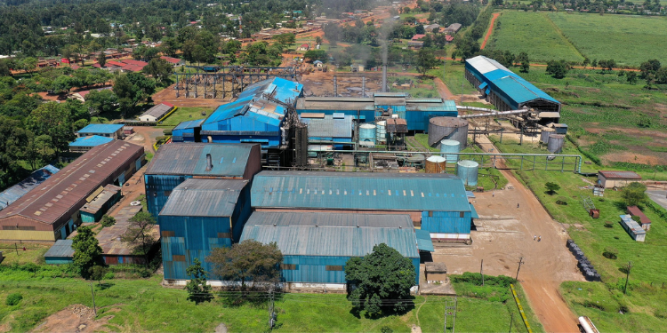 An Aerial View Of Nzoia Sugar Company. Photo/Pcs. Natembeya