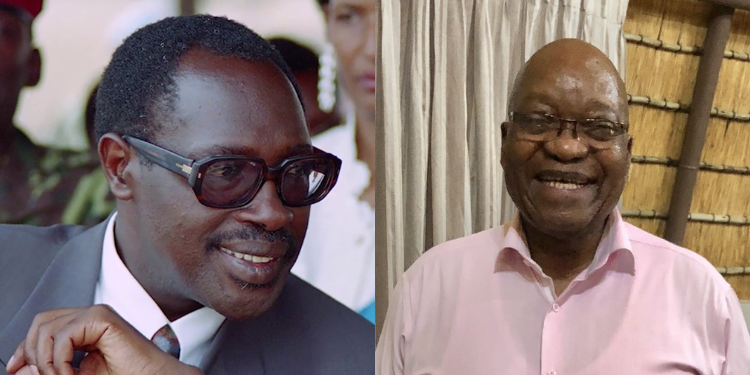 Africa, Former Presidents Jacob Zuma Of South Africa And Pasteur Bizimungu Of Rwand. Photo/Zuma X/Igihe.