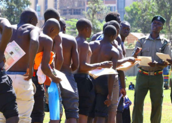 File Mage Of A Past Police Recruitment Exercise. Photo/File.