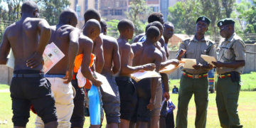 File Mage Of A Past Police Recruitment Exercise. Photo/File.