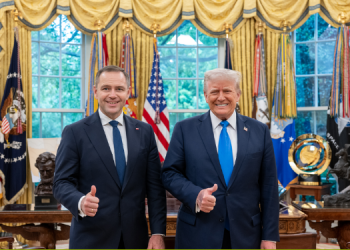 President Donald Trump Welcoming Polish Presidential Candidate Karol Nawrocki To The Oval Office In 2025 Photo/White House