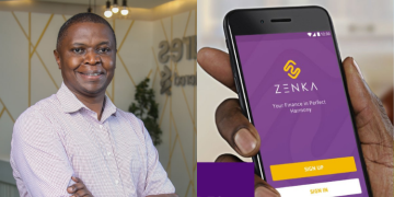 A Photo Collage Of Zenka Founder Robert Masinde And The Company'S Logo. Photo/Solv Kenya/Zenka.