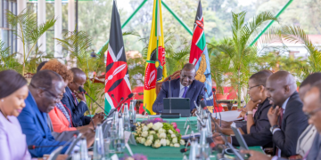President William Ruto Chairing A Cabinet Meeting On July 29, 2025. Photo/Pcs.
