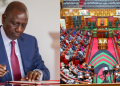 A Photo Collage Of President William Ruto Assenting To The Anti-Money Laundering