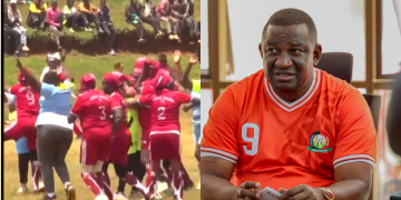 A Photo Collage Of Sports Cs Salim Mvurya And Grannies Players During The Tournament In Iten, Uasin Gishu County. Photo/Ministry Of Sport/Citizen Tv Screengrab.