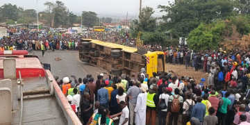 A Bus Ferrying Mourners That Overturned At Coptic Roundabout On August 8, 2025, Killing More Than 20 People.