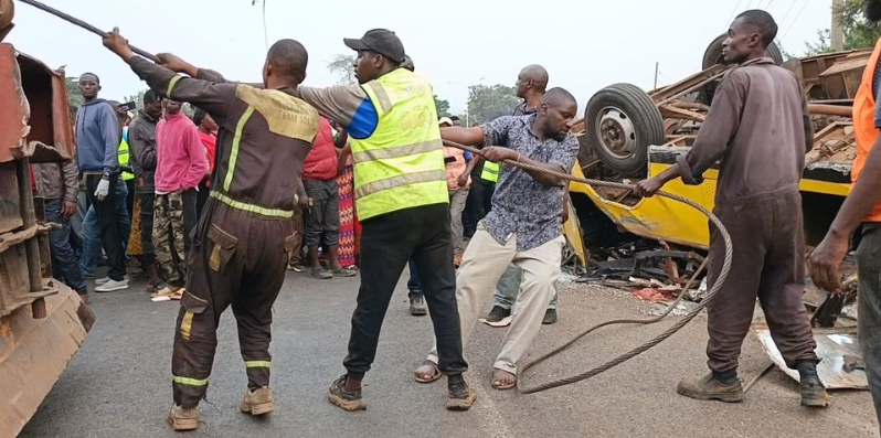 Onlookers At The Scene. Photo/ Nmg