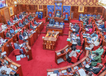 Senate Session During The Impeachment Of Former Dp Rigathi Gachagua On 𝐎𝐜𝐭𝐨𝐛𝐞𝐫,16 𝟐𝟎𝟐𝟒. Photo/Parliament. Uda. Ruto