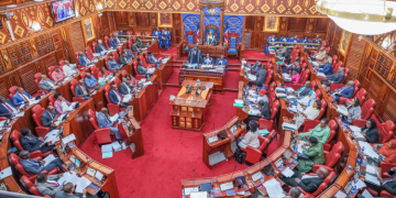 Senate Session During The Impeachment Of Former Dp Rigathi Gachagua On 𝐎𝐜𝐭𝐨𝐛𝐞𝐫,16 𝟐𝟎𝟐𝟒. Photo/Parliament. Uda. Ruto. Mbadi