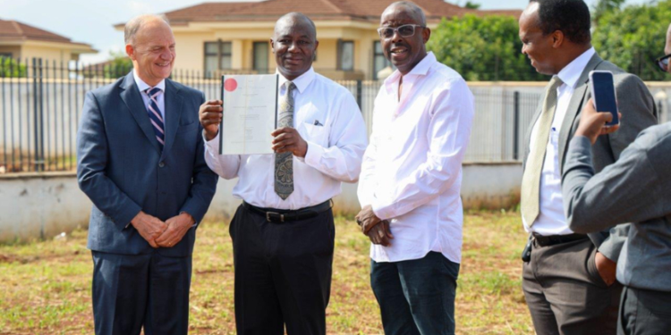 Trevor Kanja The Property Owner, Johnny O. Baddoo, Area Meeting/ Facilities Manager, Jeremiah Machio- Church History Manager