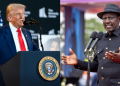 A Photo Collage Of U.s President Donald Trump And Kenyan President William Ruto. Photo/White House/Pcs. Afrikaners, South Africa
