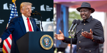 A Photo Collage Of U.s President Donald Trump And Kenyan President William Ruto. Photo/White House/Pcs. Afrikaners, South Africa