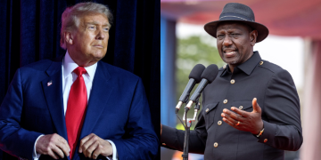A Photo Collage Of U.s President Donald Trump And President William Ruto. Photo/White House/ State House. America