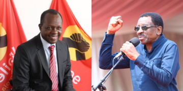 Former Jubilee Party Secretary General Raphael Tuju And Governor James Orengo. Photo/Ugc/Orengo X.