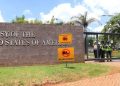 Us Embassy In Kenya Main Entrance.