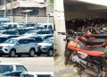 A Side To Side Photo Vehicles And Motorcycles On Sale. Photo/ Courtesy