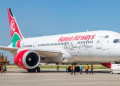 A Kenya Airways Plane In Haiti. Photo/Mss
