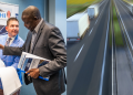 A Photo Collage Of Everstrong Capital Officials With The Feasibility Of The Project And The Impression Of The Usahihi Nairobi–Mombasa Expressway Project. Photo/Usahihi.