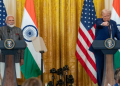 India'S Prime Minister Narendra Modi (Left) In Joint Press Briefing With Us President Donald Trump At The White House In February 2025.