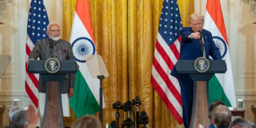 India'S Prime Minister Narendra Modi (Left) In Joint Press Briefing With Us President Donald Trump At The White House In February 2025.
