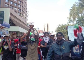 Protestors In Nairobi On June 25, 2024. Photo/ Tkt