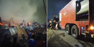 Fire Outbreak At Mashimoni Area In Kibera