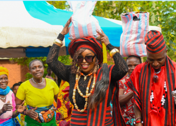 A Photo Of Ntv Swahili Anchors Lofty Matambo And Fridah Mwaka During Their Birthday Celebration In Kilifi County Photo/ Lofty Matambo And Fridah Mwaka