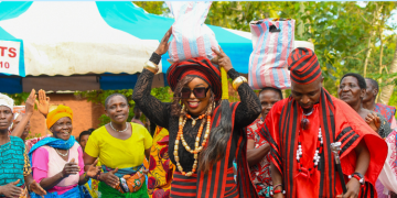 A Photo Of Ntv Swahili Anchors Lofty Matambo And Fridah Mwaka During Their Birthday Celebration In Kilifi County Photo/ Lofty Matambo And Fridah Mwaka