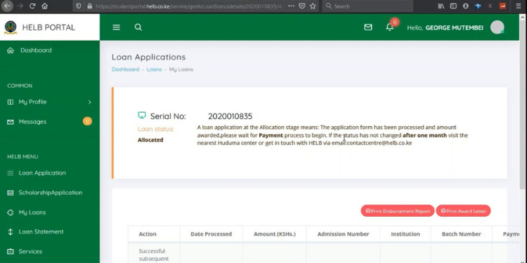 Step By Step Process Of Checking Your Helb Loan Balance How To Check Your Helb Loan Balance