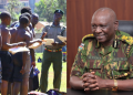 A Photo Collage Of Police Ig Douglas Kanja And Past Recruitment Exercise. Photo/Nps.