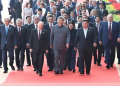 China President Xi Jinping, Russian President Vladimir Putin And North Korean Leader Kim Jong-Un Arrive For A Reception Marking The 80Th Anniversary Of The End Of World War 2, At The Great Hall Of The People In Beijing, China, On September 3 2025. Photo/Vladimir Putin News.