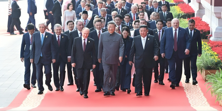 China Addresses Trump’s Allegations Of Conspiring With Russia, North Korea Against Us China President Xi Jinping, Russian President Vladimir Putin And North Korean Leader Kim Jong-Un Arrive For A Reception Marking The 80Th Anniversary Of The End Of World War 2, At The Great Hall Of The People In Beijing, China, On September 3 2025. Photo/Vladimir Putin News.