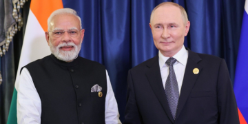 Russian President Vladimir Putin And India Prime Minister Narendra Modi On The Sidelines Of The Sco Summit In China On September 1, 2025. Photo/Modi X.