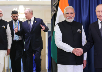 Russian President Vladimir Putin And India Prime Minister Narendra Modi On The Sidelines Of The Sco Summit In China On September 1, 2025. Photo/Modi X.