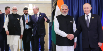 Russian President Vladimir Putin And India Prime Minister Narendra Modi On The Sidelines Of The Sco Summit In China On September 1, 2025. Photo/Modi X.
