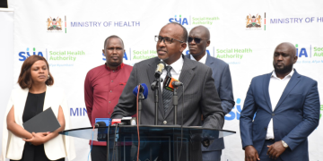 Health Cs Aden Duale During A Press Conference On August 8, 2025. Photo/Sha X.