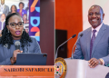 A Collage Of Lsk President Faith Odhiambo (Left) And President William Ruto (Right). Photo/Ruto