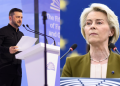 A Photo Collage Of The Ukrainian President Volodymyr Zelenskyy And Eu President Ursula Von Der Leyen Photo/Eunews/Zelenskyy X