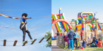 A Photo Collage Showcasing Various Outdoor Activities For Both Adults And Children Fedha Rentals/Abiri Kenya