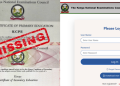 A Photo Collage Showing A Kcse Certificate Marked “Missing” Alongside The Knec Online Portal. Photo/Knec/Ocave