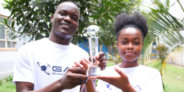 A Photo Of Arnold Omoja And Julia Hamala, Tuk University Students Who Won The Continental Award Photo/Tuk