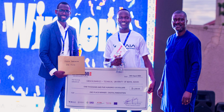 A Photo Of Arnold Omoja Receiving A Cash Prize Of Usd 1500 At The Continental Award In September 2025 Photo/Tuk