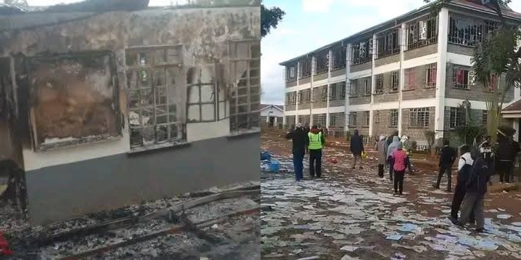 A Photo Of Litein Boys High School And Destroyed Property Following The Students’ Strike Photo/Kipronoh Ben